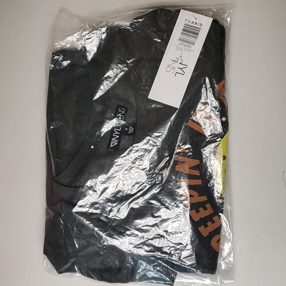 ♥️NWT TORRID SWEATSHIRT - PEANUTS SNOOPY WOODSTOCK MUMMY - HALLOWEEN PLUS SIZE - Picture 13 of 15